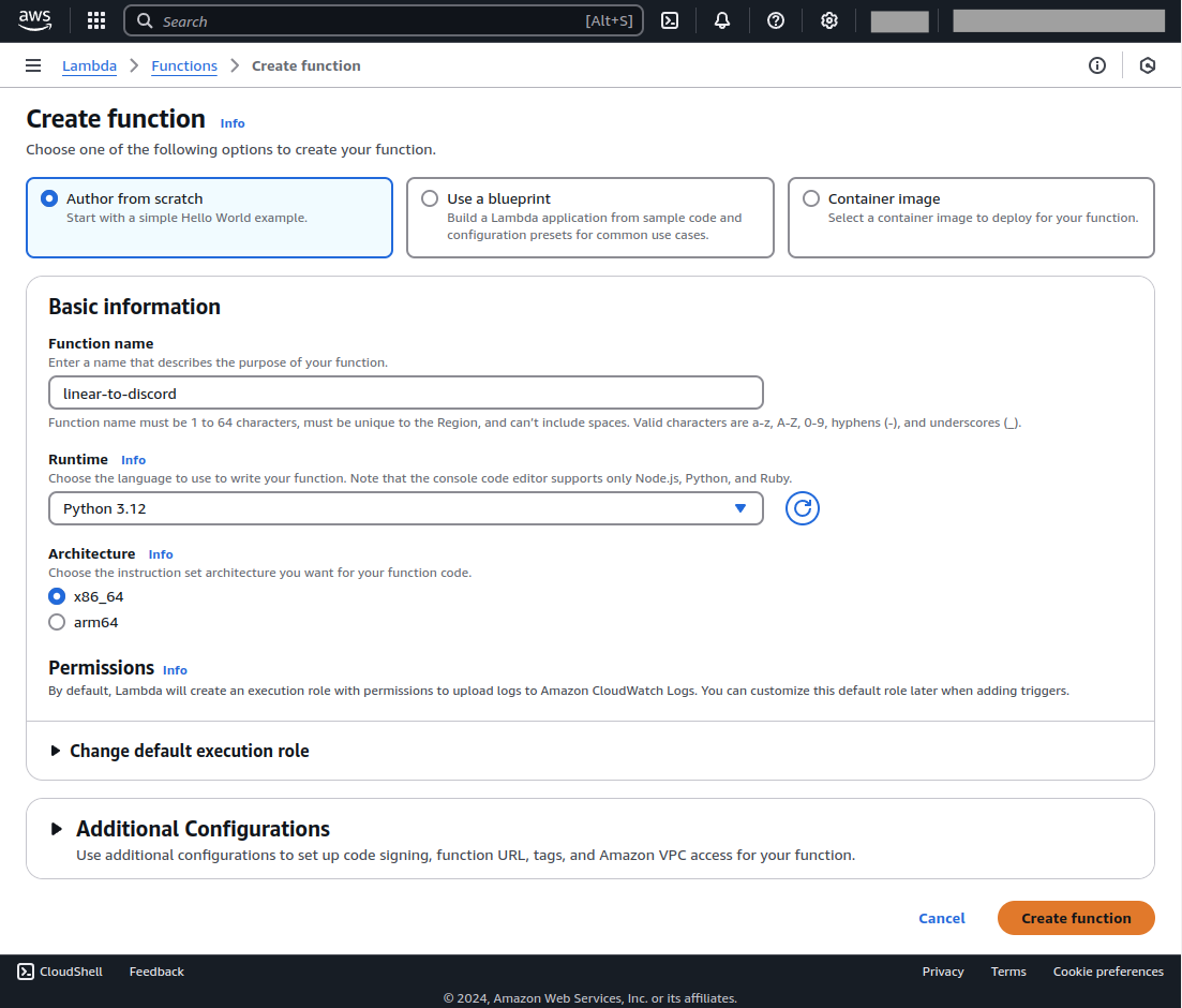 Integrating Linear Webhooks with Discord Using AWS Lambda